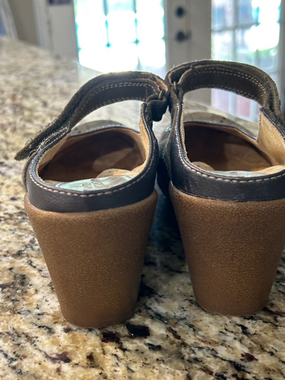 White Mountain Olive Green Suede Mary Jane Heels - Picture 7 of 15
